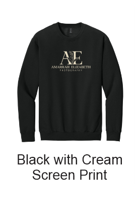 AE Photography Crewneck - Full Front Logo Screen Print
