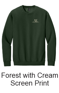 AE Photography Crewneck - Left Chest Full Logo Screen Print