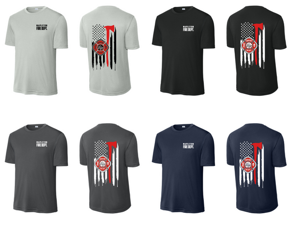 Mapleton Fire Dept 2025 - Dri-Fit Tshirt - Design 1